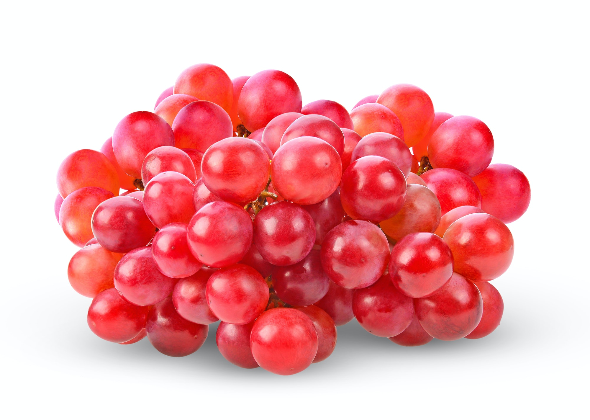red grape isolated on white backgrond